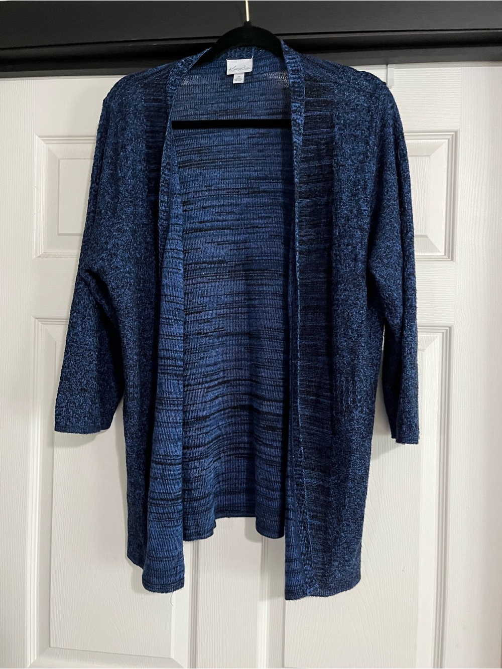 Kim Rogers Navy Open-Front Cardigan
